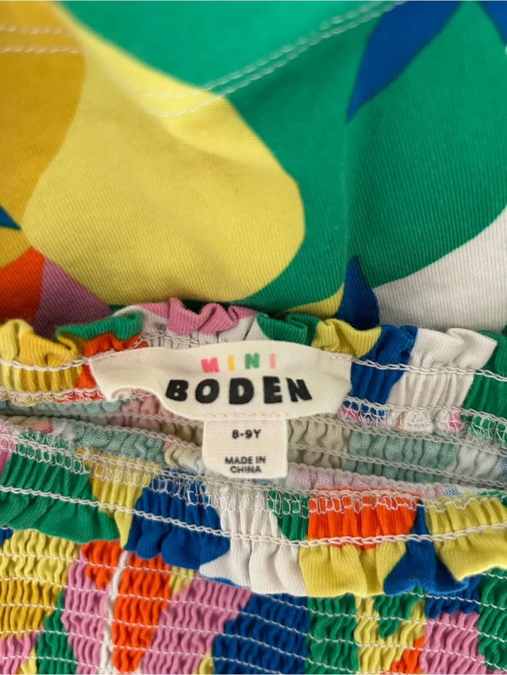 Mini Boden Willa Shirred Jersey dress